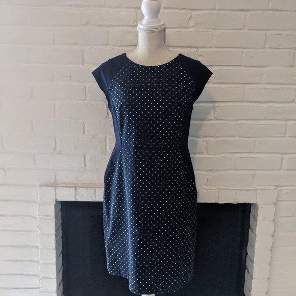 Tommy Hilfiger Dresses & Skirts - Tommy Hilfiger Polka-Dot Navy Blue and White Dress